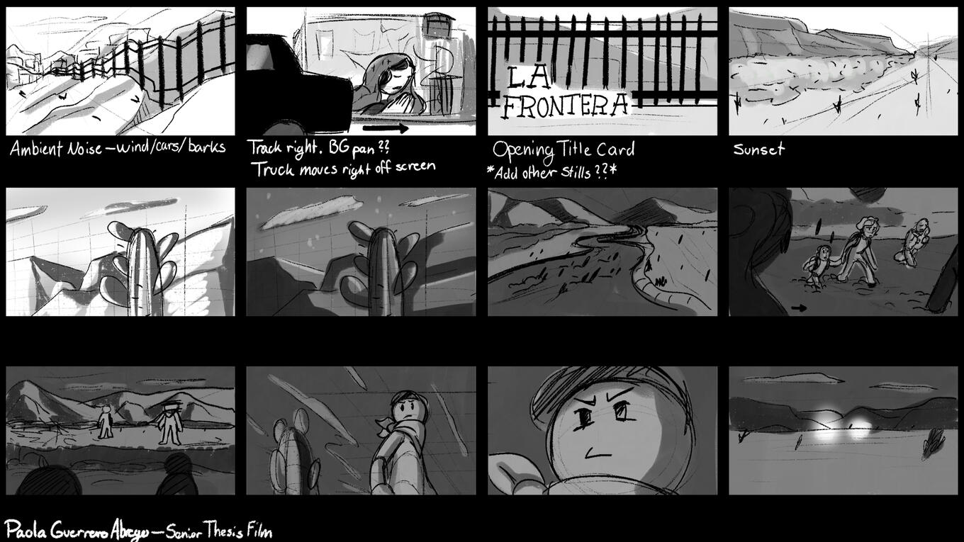 La Frontera — Thumbnail Board 1